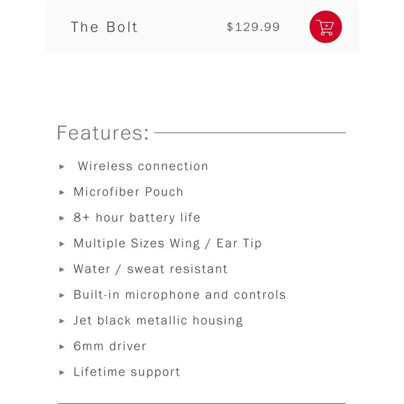 The Bolt Wireless Earbuds - Black - Picture 2 of 7